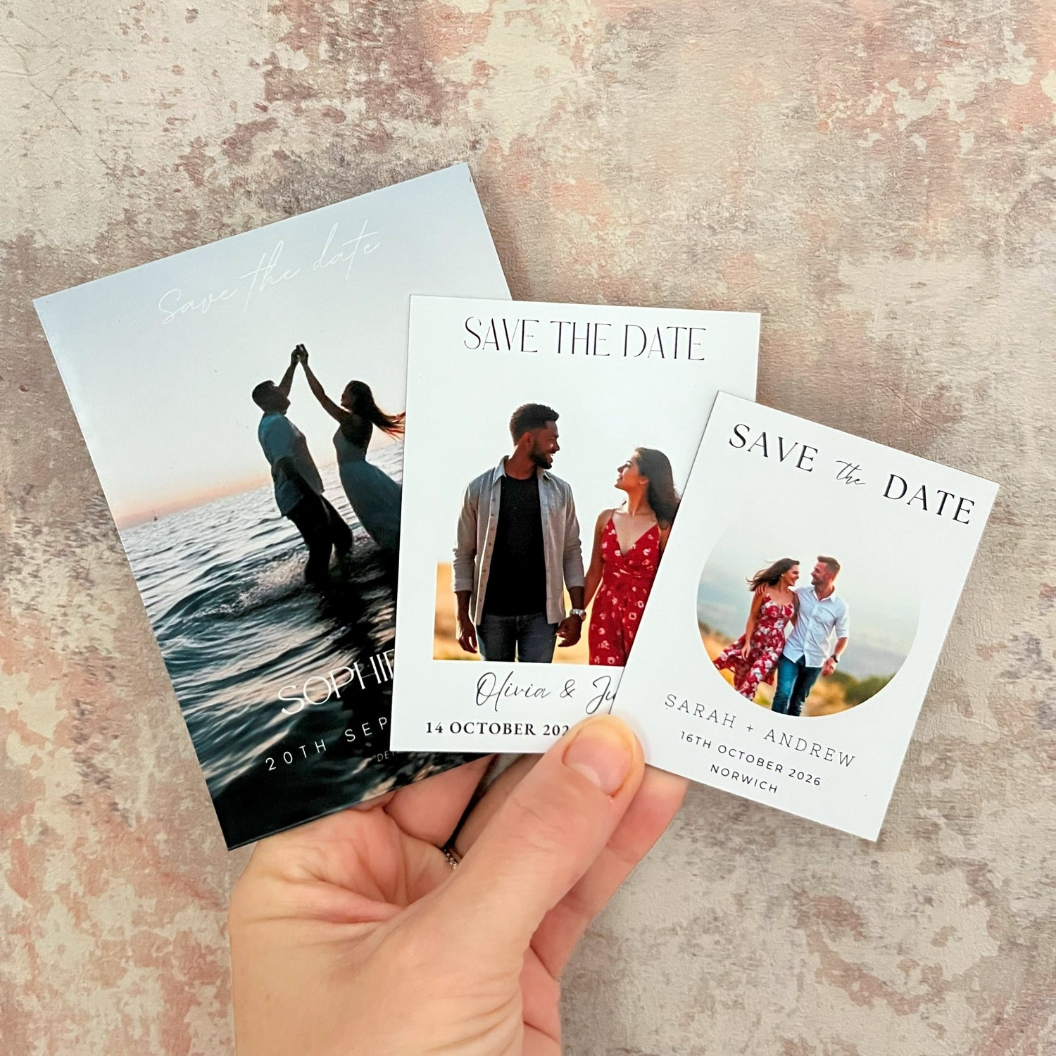 Save The Date Personalised Photo Magnets