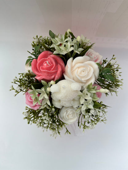 Flower Soy Wax Melt Candle Bouquet